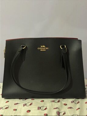 Coach Black Classic Tatum Carryall Top-Handle Handbag